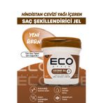 ECO STYLE Doğal Içerikli, Güçlü Tutuş Ve Parlaklık Sağlayan Hindistan Cevizi Yağı Şekillendirici Saç Jölesi