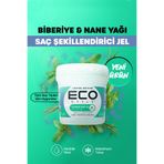 ECO STYLE Maksimum Tutuş Ve Ferahlık Sağlayan Besleyici Biberiye Ve Nane Yağı Şekillendirici Saç Jölesi
