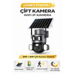 Ecocam 2 Kameralı 4G Güneş Enerjili SIM Kartlı AOV Akıllı Güvenlik Kamerası IP66