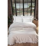 Ecocotton Alessa Çift Kişilik Pike Takımı Organik Pamuk Jakarlı Bej 260x240 Cm - 240X260