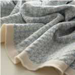 Ecocotton Baby Dream %100 Organik Pamuk Örgü Mavi 80x90 cm Bebek Battaniyesi