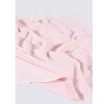 Ecocotton Baby Dream %100 Organik Pamuk Örgü Pudra 80x90 cm Bebek Battaniyesi