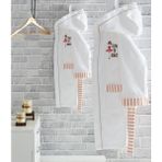 Ecocotton Balerin Beyaz Organik Pamuk 9-10 Yaş Çocuk Bornozu