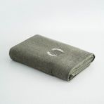 Ecocotton Derin Banyo Havlusu %100 Organik Pamuk Nakışlı Yeşil 80X150 cm - 80 x 150 cm