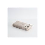 Ecocotton Derin El Yüz Havlusu %100 Organik Pamuk El Nakışlı Bej 50x90 Cm