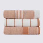 Ecocotton Elis Pamuklu 3'lü 40X60 Kurulama Havlusu - 40 x 60 cm - Terra