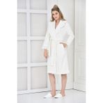 Ecocotton Ella Krem Erkek Bornoz