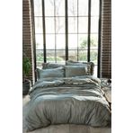 Ecocotton Farah Battal Boy %100 Organik Pamuk Saten Parça Boya El Nakışlı 240x220 cm Yeşil Nevresim Takımı