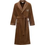 Ecocotton Farah Erkek Bornoz %100 Organik Pamuk Nakışlı Kahverengi - 2XL