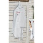 Ecocotton Funny Football Beyaz 11-12 Yaş Çocuk Bornoz