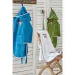 Ecocotton Funny Football Erkek Çocuk Beyaz Bornoz