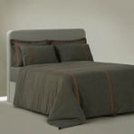 Ecocotton Hazar Çift Kişilik Nevresim Takımı Organik Pamuk Saten Parça Boya Yeşil 200 x 220 cm