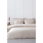 Ecocotton Hena Çift Kişilik Nevresim Takımı Organik Pamuk 300 Tc Saten Bej 200x220 cm