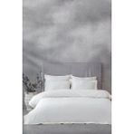Ecocotton Hena Çift Kişilik Nevresim Takımı Organik Pamuk 300 Tc Saten Krem 200X220 cm