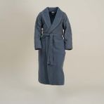Ecocotton Hüma Erkek Bornoz %100 Pamuk Kapitoneli Lacivert - 2XL