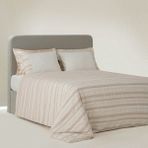Ecocotton Ikra Çift Kişilik Nevresim Takımı Organik Pamuk Dokuma Krem-Bej 200 x 220 cm - 200 x 220 cm