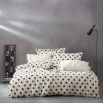 Ecocotton İmre Nevresim Takımı %100 Organik Pamuk Müslin Siyah KZ