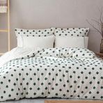 Ecocotton İmre Nevresim Takımı %100 Organik Pamuk Müslin Yeşil Ck