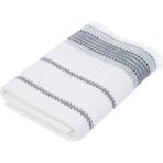 Ecocotton Izgi Banyo Havlusu Organik Pamuk Dokuma Siyah 80 x 150 cm - 80 x 150 cm