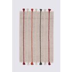 Ecocotton Katari %100 Organik Pamuk El Nakışlı Bej 50x80 cm Banyo Paspası