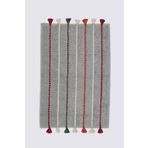 Ecocotton Katari %100 Organik Pamuk El Nakışlı Yeşil 50x80 cm Banyo Paspası