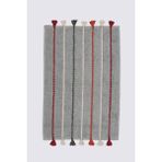 Ecocotton Katari Banyo Paspası Organik Pamuk El Nakışlı Yeşil 50X80 cm - 50 x 80 cm