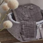 Ecocotton Kayra 100*100 cm Gri Bebek Yatak Örtüsü
