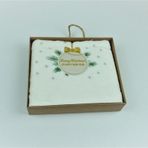 Ecocotton Krem 50 x 90 Christmas Havlu