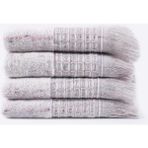 Ecocotton Maia 4'lü El Havlusu Seti Organik Pamuk Inject Pudra 30X50 cm - 30 x 50 cm