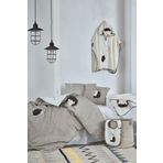 Ecocotton Migala Organik Pamuk Müslin Nakışlı Bej 100x150 cm Bebek Nevresim Takımı