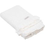 Ecocotton Miranda El Yüz Havlusu Organik Pamuk Fırfırlı Krem 50x90 Cm - 50 x 90 cm
