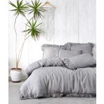 Ecocotton Miranda Gri Çift Kişilik Nevresim Takımı