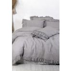 Ecocotton Miranda Keten Gri 200x220 cm Çift Kişilik Nevresim Takımı