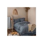 Ecocotton Mirela Bebek Nevresim Takımı %100 Organik Pamuk Müslin Nakışlı Lacivert 100x150 Cm
