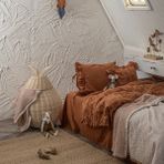 Ecocotton Mirela Bebek Nevresim Takımı %100 Organik Pamuk Müslin Nakışlı Terra 100X150 cm - 100 x 150 cm