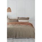 Ecocotton Muna Çift Kişilik Pike Takımı %100 Organik Pamuk Inject Yeşil-Terra 240X260 cm - 220X240 - Yeşil - Tarçın