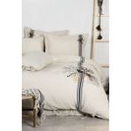 Ecocotton Organik Pamuk Çift Kişilik Nakış Işlemeli Nevresim Takımı - Charla - 200 x 220 cm - Lacivert