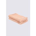 Ecocotton Pure Cotton 2'li %100 Organik Pamuk Kelebek Bordürlü Nakışlı Kahve 30x50 cm El Havlusu Seti