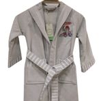 Ecocotton Racer Gri Organik Pamuk 11-12 Yaş Çocuk Bornozu