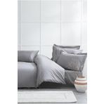 Ecocotton Rana Battal Boy %100 Organik Pamuk 300 TC Saten Gri 240x220 cm Nevresim Takımı