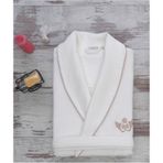 Ecocotton Tuğsen Krem Erkek Bornoz