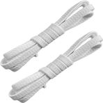 Ecocraft 70 cm Yassı Mumlu Bağcık, Spor Klasik Ayakkabı Bağcığı Ipi, 1 Çift - Beyaz - Standart