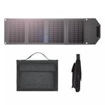 EcoCrystal 24W 4 Yapraklı Taşınabilir, Katlanabilir Güneş Paneli, 24WATT solar şarj cihazı, monokristal solar panel, katlanabilir, 2 portlu, USB, Type-C, IP67 şarj cihazı, dış mekan, kamp.