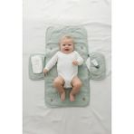 Ecocuddle Baby Anne Bebek Alt Açma Pedi - Yenidoğan ve Bebekler Için Cepli Organizer & Su Geçirmez Alez - 0 - 18 Ay