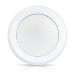 ECOELER 6 inç 5000K Kısılabilir Alüminyum Bölme Beyaz Trim LED Disk Işığı, 16,5W, 1000lm Gün Işığı LED Gömme Montaj Tavan Armatürü Ev Geliştirilmiş, Energy Star & ETL Listede Onaylandı