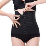 Ecoform 3 Kademe Unisex İnceltici Vücut Şekillendirici Zayıflatıcı Sıkılaştırıcı Lohusa Bel Korsesi Siyah Siyah XS