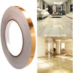 Ecoform Fayans Arası Şerit Bant Kendinden Yapışkanlı Derz Bandı 50 M 0.5 cm Gold Renk - Sarı