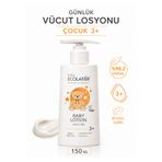 ECOLATIER Bebek Nemlendirici Losyonu Günlük Bakım 3+, 150 ml Organik Kantaron Çiçeği