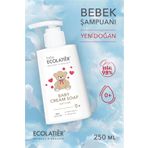 ECOLATIER Bebek Şampuanı Yenidoğan Nazik Bakım 0+ Yaş Hassas Ciltler Için Nemlendirici, 250 ml