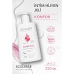 ECOLATIER Intim Hijyen Jeli Konfor Prebiotik, Laktik Asit, Intim Yıkama Yatıştırıcı Nemlendirici Yumuşatıcı Hassas Bakım 250 Ml/ Intim Jel